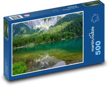 Příroda - jezero, voda - Puzzle 500 dílků, rozměr 46x30 cm