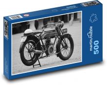 Historic motorcycle - veteran, moped Puzzle of 500 pieces - 46 x 30 cm 