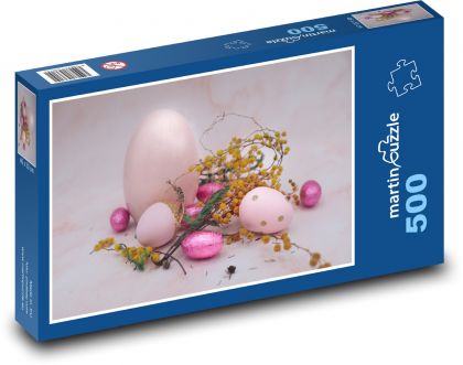 Easter - eggs, decorations - Puzzle of 500 pieces, size 46x30 cm 