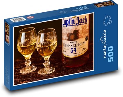 Rum - alkohol, napít se - Puzzle 500 dílků, rozměr 46x30 cm