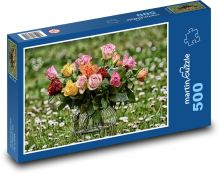 Roses - bouquet, gift Puzzle of 500 pieces - 46 x 30 cm 