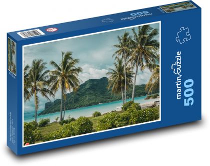 Ocean - tropical island - Puzzle of 500 pieces, size 46x30 cm 