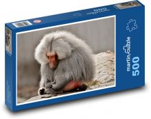 Baboon - monkey, zoo Puzzle of 500 pieces - 46 x 30 cm 