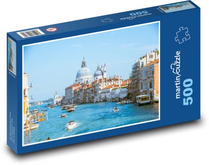 Benátky - Canal Grande, Itálie - Puzzle 500 dílků, rozměr 46x30 cm