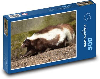 Skunk - zvíře, savec - Puzzle 500 dílků, rozměr 46x30 cm