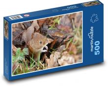 Mouse - wood, rodent Puzzle of 500 pieces - 46 x 30 cm 