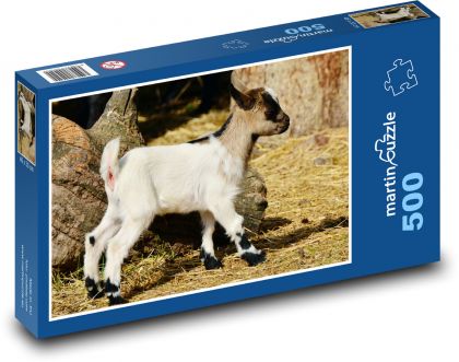 Goat - goat, cub - Puzzle of 500 pieces, size 46x30 cm 