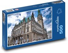 Niemcy - Hamburg, Ratusz Puzzle 500 elementów - 46x30 cm