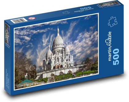 Francie - Paříž, Montmartre  - Puzzle 500 dílků, rozměr 46x30 cm