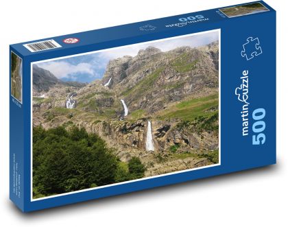 Landscape - climbing, waterfalls - Puzzle of 500 pieces, size 46x30 cm 