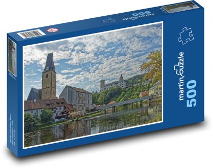 Rožmberk nad Vltavou - Česká Republika - Puzzle 500 dílků, rozměr 46x30 cm