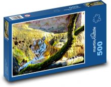 Tiger, šelma, dravec Puzzle 500 dielikov - 46 x 30 cm 