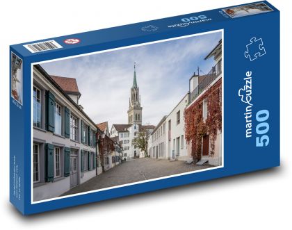 Switzerland - Europe, street - Puzzle of 500 pieces, size 46x30 cm 