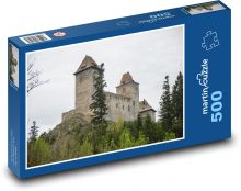 Hrad Kašperk - středověká pevnost, zámek Puzzle 500 - 46x30 cm