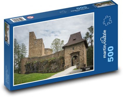 Velhartice - fortress, medieval castle - Puzzle of 500 pieces, size 46x30 cm 