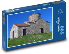 Cyprus - Kato Lefkara, kostol Puzzle 500 dielikov - 46 x 30 cm 