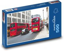 Bus in London - taxi, transport Puzzle of 500 pieces - 46 x 30 cm