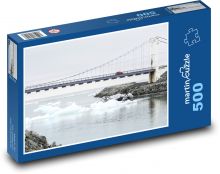 Ľadovec - Island, most Puzzle 500 dielikov - 46 x 30 cm 