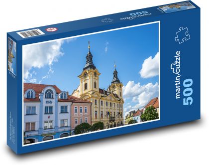 Písek - Česká republika, budovy - Puzzle 500 dielikov, rozmer 46x30 cm 