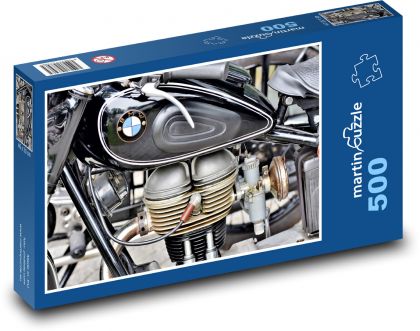 Motorcycle - BMW, engine - Puzzle of 500 pieces, size 46x30 cm 