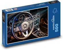 Deska rozdzielcza - Mecedez Benz, samochód Puzzle 500 elementów - 46x30 cm