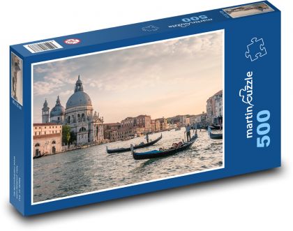 Italy - Venice, boats - Puzzle of 500 pieces, size 46x30 cm 