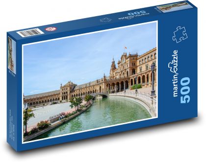 Španělko - Sevilla, náměstí - Puzzle 500 dílků, rozměr 46x30 cm