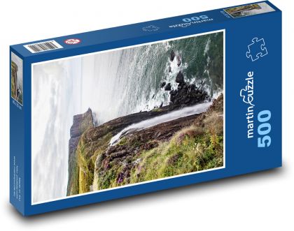 Waterfall - sea, ocean - Puzzle of 500 pieces, size 46x30 cm 