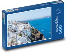 Santorini - Řecko, hory Puzzle 500 dílků - 46 x 30 cm