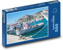 Andratx Port - Mallorca, boats Puzzle of 500 pieces - 46 x 30 cm 