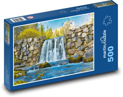 Vodopád - príroda, voda - Puzzle 500 dielikov, rozmer 46x30 cm 