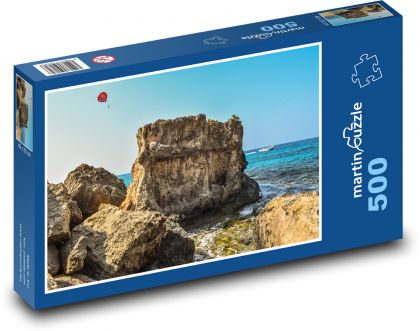 Rock - rocky coast, sea - Puzzle of 500 pieces, size 46x30 cm 