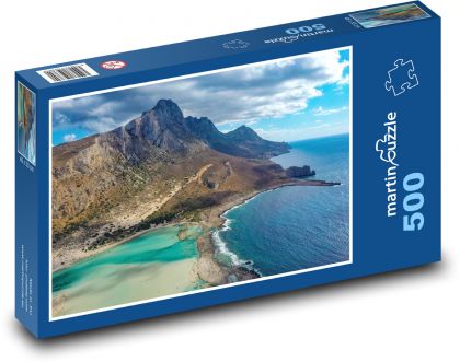 Kréta - Řecko, Balos beach - Puzzle 500 dílků, rozměr 46x30 cm