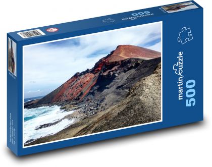 Sopka - Lanzarote, Španělsko - Puzzle 500 dílků, rozměr 46x30 cm