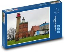 Cape Arkona - Nemecko, domy Puzzle 500 dielikov - 46 x 30 cm 