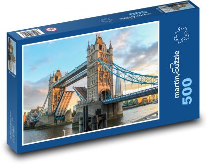 Tower Bridge - Londyn, Anglia - Puzzle 500 elementów, rozmiar 46x30 cm