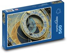 Orloj - Praha, Česká republika Puzzle 500 dielikov - 46 x 30 cm 