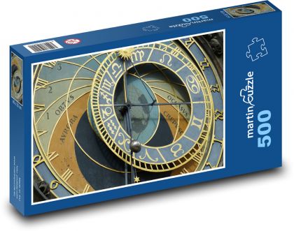 Orloj - Praha, Česká republika - Puzzle 500 dielikov, rozmer 46x30 cm 