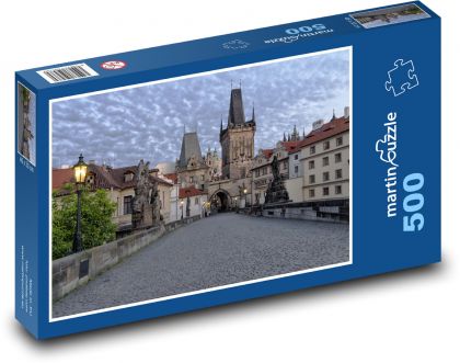 Praha - Karlův most, Česká republika - Puzzle 500 dílků, rozměr 46x30 cm