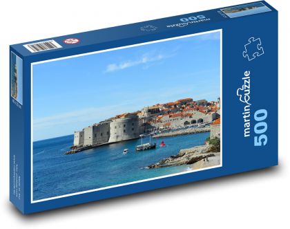 Dubrovník - staré město, Chorvatsko - Puzzle 500 dílků, rozměr 46x30 cm