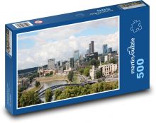 Vilnius - Litva, mesto Puzzle 500 dielikov - 46 x 30 cm 