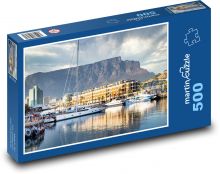 Záliv - lodě, příroda Puzzle 500 - 46x30 cm
