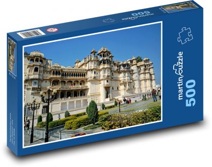 Udaipur - Indie, palác - Puzzle 500 dílků, rozměr 46x30 cm