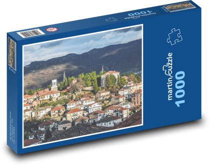 Ohrid - Severní Makedonie, město - Puzzle 1000 dílků, rozměr 60x46 cm