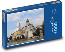 Pasov - Německo, historické centrum Puzzle 1000 - 60x46 cm