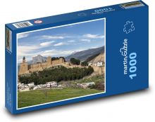 Alcazaba - palácové opevnění, Španělsko Puzzle 1000 dílků - 60 x 46 cm