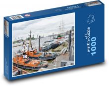 Hamburg - přístav Puzzle 1000 - 60x46 cm