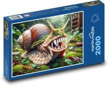 Snail with sharp teeth in the forest Puzzle 2000 pieces - 90 x 60 cm