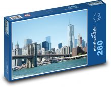 Nowy Jork - Brooklyn, most Puzzle 260 elementów - 41x28,7 cm