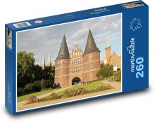 Holstein Gates - Lubeka, Niemcy Puzzle 260 elementów - 41x28,7 cm